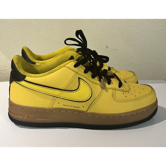 Nike Air Force 1 LV8 1 (GS) Speed Yellow Gum Youth Sz 5.5Y WMNS 7 - Picture 4 of 13